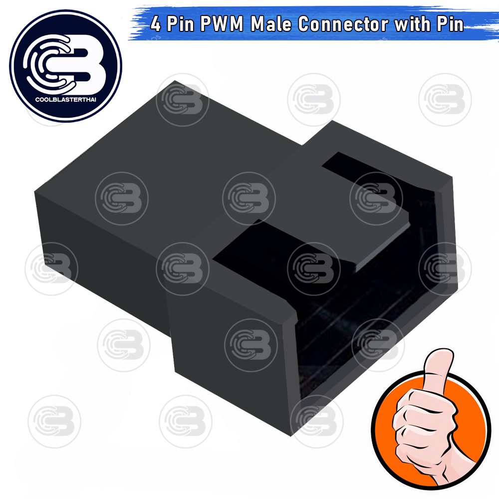 [CoolBlasterThai] 4 pin PWM Male Connector Housing with Crimp pins