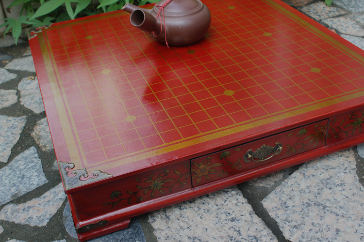 ชุดหมากล้อมไม้ลายจีน