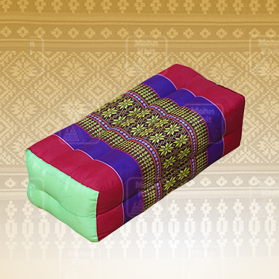 หมอนหนุนนุ่มนิ่ม,ของรับไหว้, MohnKhit Rectangle health Pillow Thai Bolster Lumber 17x30x12 cm