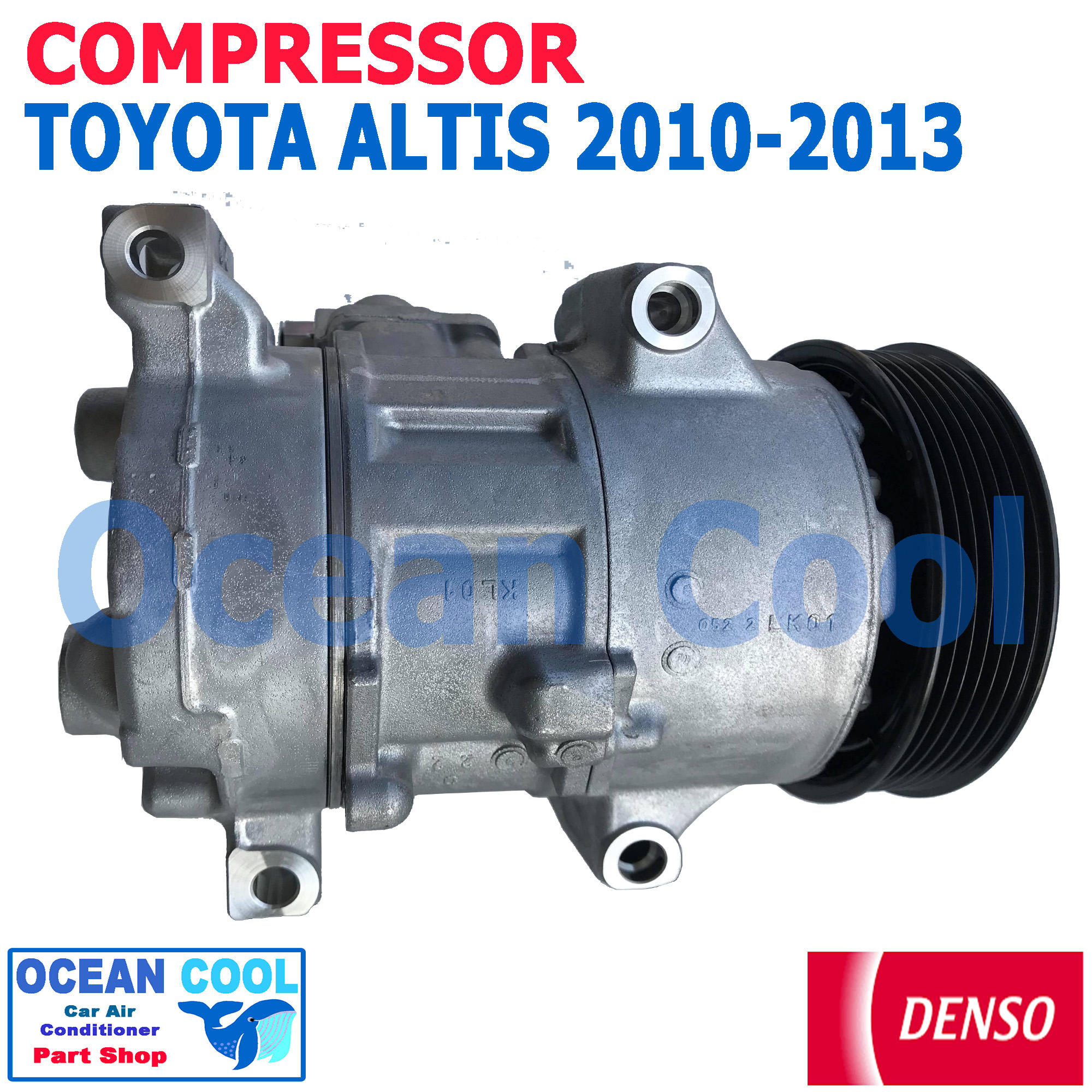 คอมเพรสเซอร์ อัลติส 2010 - 2013 COM0069 DENSO แท้ รหัส 447150-48404D Compressor toyota Altis 2010 - 2013 มี คอนโทรลวาล์ว ควบคุม คอมแอร์รถยนต์ คอมแอร์ คอมเพลสเซอร์ คอม โตโยต้า แอลติส พ.ศ 2553 ถึง 2556 อะไหล่ แอร์ รถยนต์ 2011 2012 2554 2555