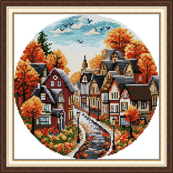 Autumn streets (ไม่พิมพ์/พิมพ์ลาย)