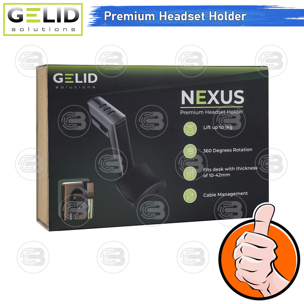 [CoolBlasterThai] GELID NEXUS PC Headset Holder With USB Hub and TF/SD