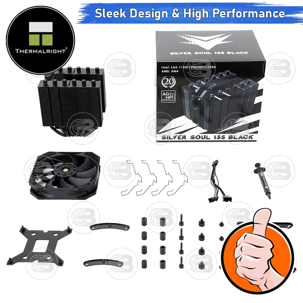[CoolBlasterThai] Thermalright Silver Soul 135 BLACK CPU Heat Sink (AM5/LGA1851 Ready) ประกัน 5 ปี