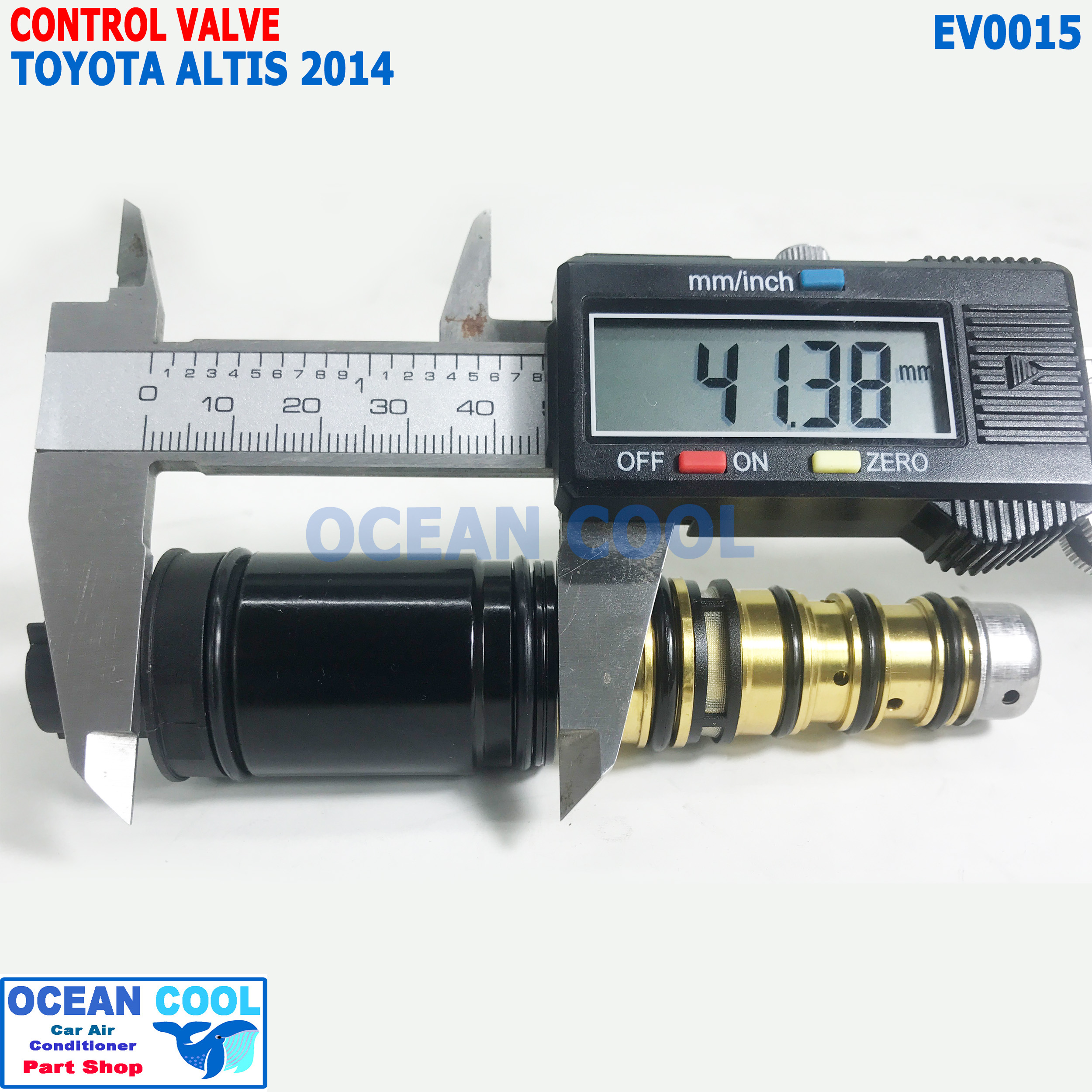 คอนโทรลวาล์ว โตโยต้า อัลติส 2014 - 2018 EV0015 Control valve Toyota Altis สำหรับ คอมเพรซเซอร์ 6SES14C วาล์วคอนโทรลแอร์