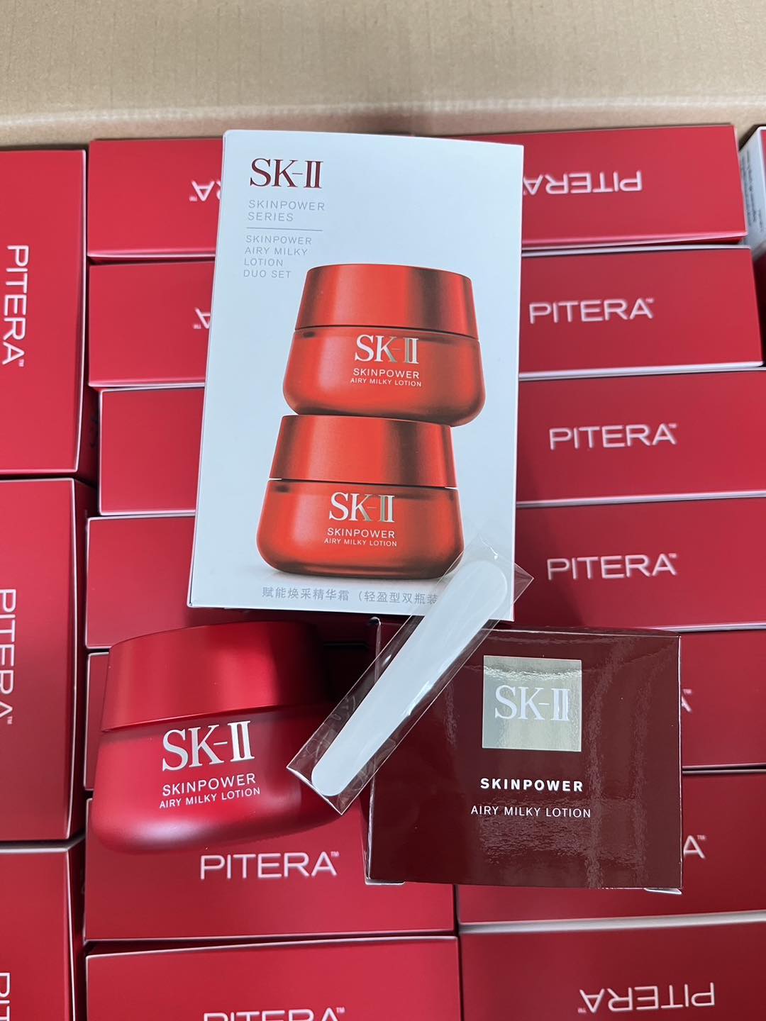 SK-II Skinpower Airy Milky Lotion 80g. มอยเจอร์ไรเซอร์สูตรเข้มข้น เนื้อโลชั่น แยกจากแพ็คคู่