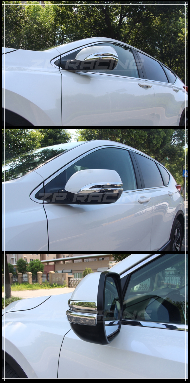 ครอบไฟเลี้ยวกระจกมองข้าง CRV โครเมี่ยม