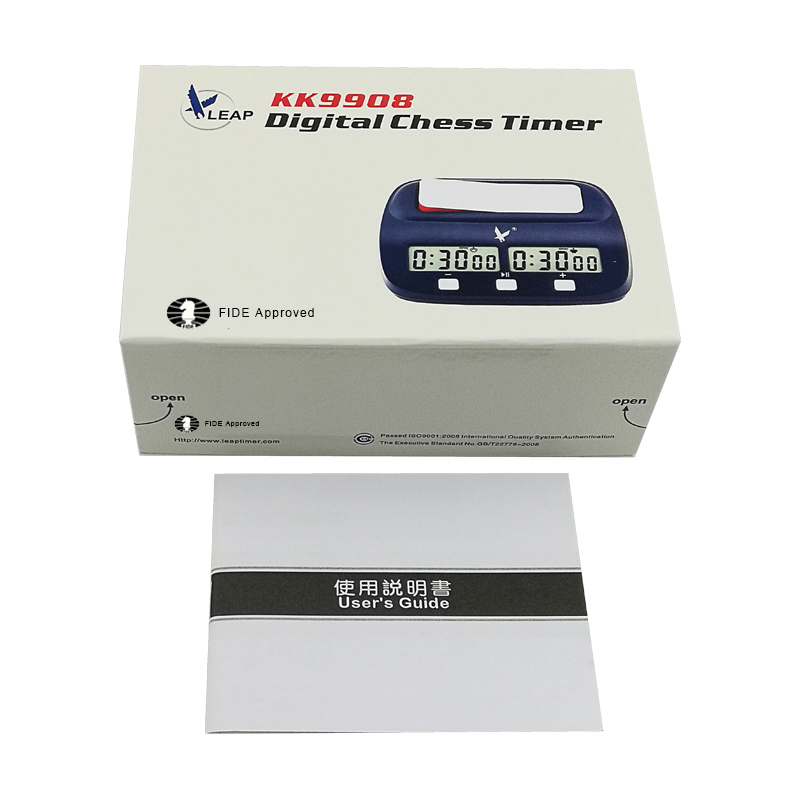 นาฬิกาจับเวลาหมากรุกแบบดิจิตอล Leap Digital Clock KK9908 - FIDE APPROVED