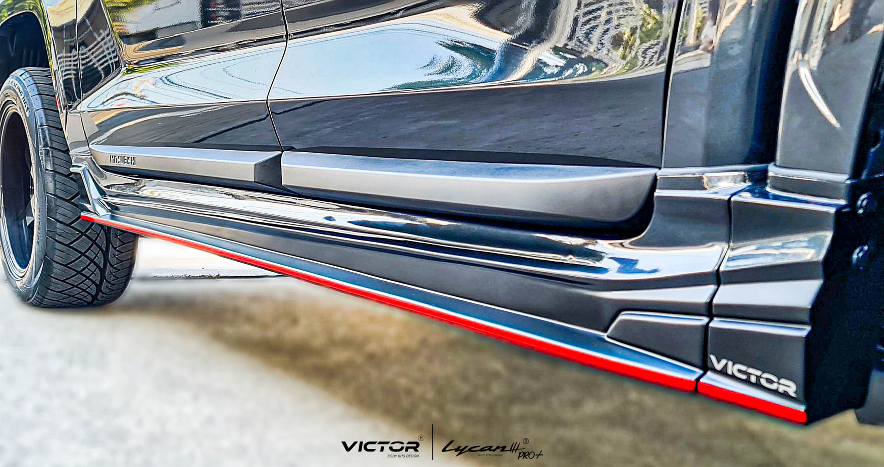 ชุดแต่ง ชุดสเกิร์ต MITSUBISHI TRIRON 2023 รุ่น VICTOR V.3