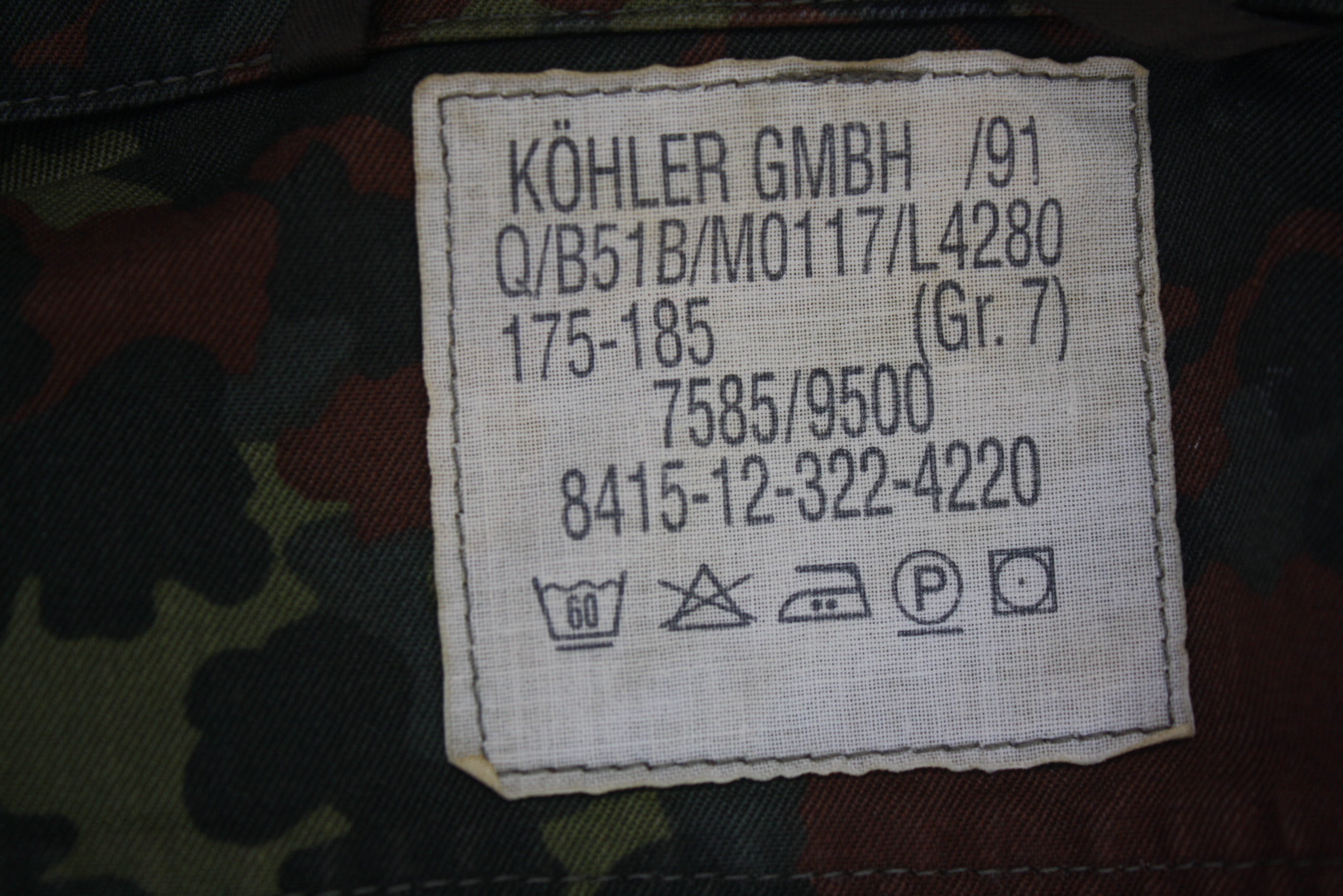 เสื้อทหารเยอรมัน ลาย The Bundeswehr
