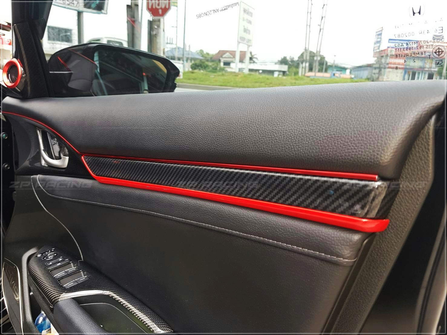 คิ้วแผงประตูด้านใน Type R 8 ชิ้น CIVIC 2016-2022