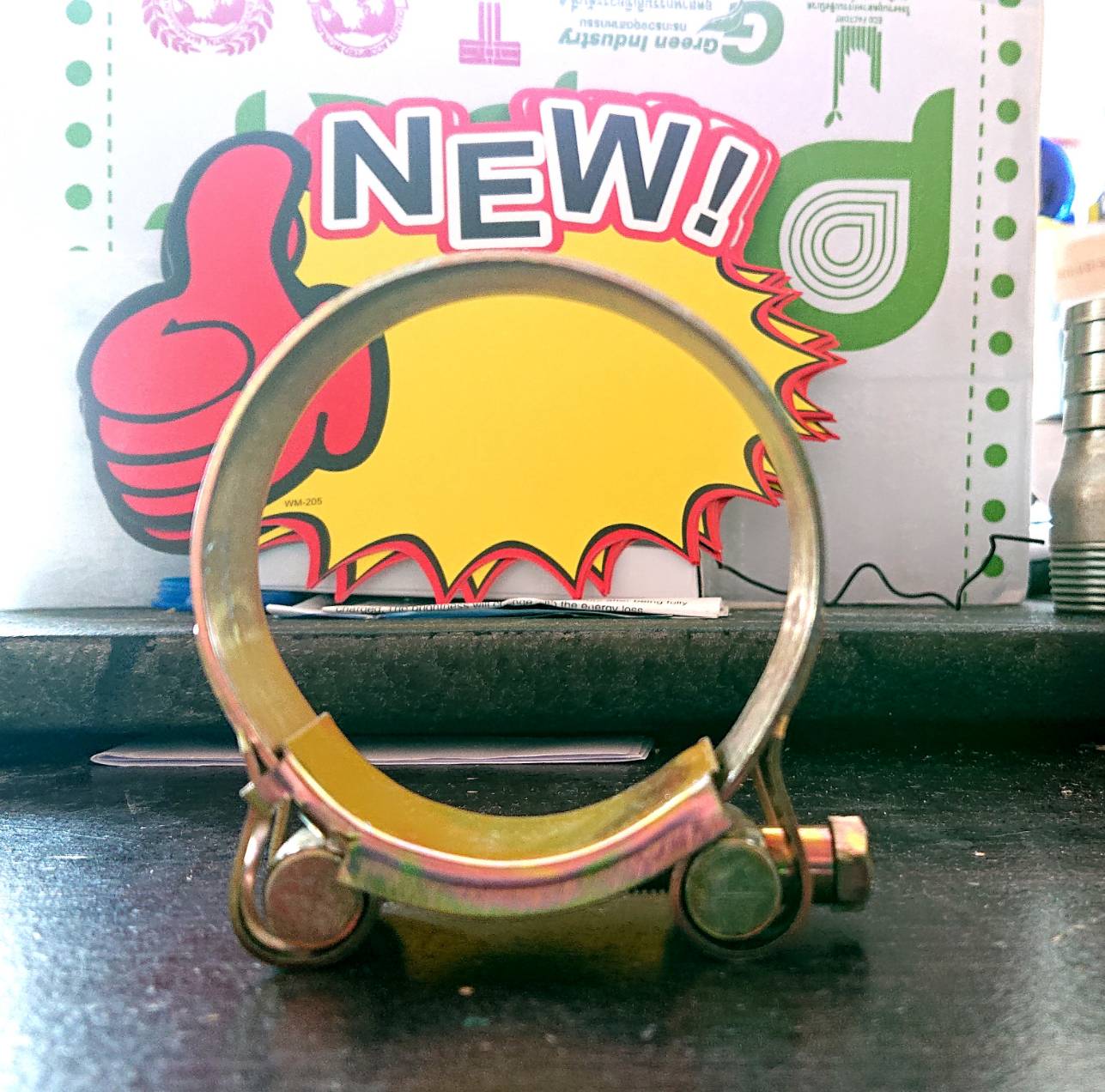 เข็มขัดรัดท่อชุบซิงค์ ปลอกรัดชุบซิงค์ 60-63 มม. สายรัดท่อ กิ๊บรัดท่อ ปลอกรัดท่อ อย่างดี แข็งแรงทนทาน รัดได้เยอะ ปรับระดับได้ ราคา/ชิ้น#6063