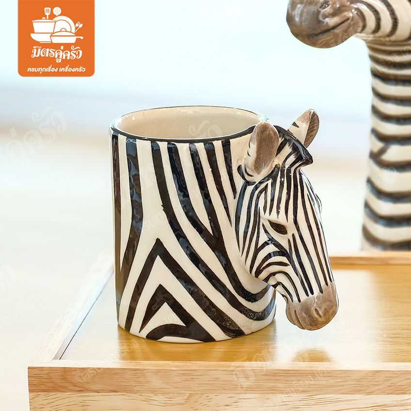 แจกันม้าลาย งานแอนทีค Handmade