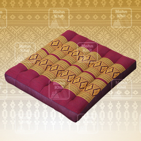 เบาะสมาธิหนาขนาดใหญ่50x50x7Cm ,Large special wave maditation mattresses Cushions Khit Pillow Small Kapok100%