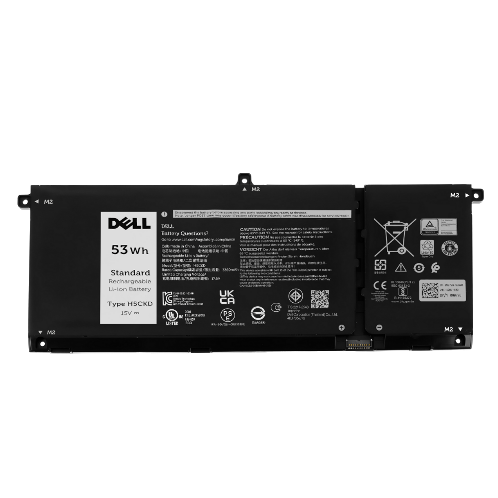 Battery Dell Inspiron 5401, 5402, 4-Cell, 53Wh, แบตเตอรี่ Dell H5CKD ของแท้รับประกันศูนย์ Dell Thailand ราคาไม่แพง