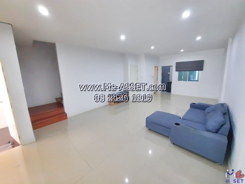 ขายและเช่าทาวน์โฮม โซนเลียบคลองพระอุดม ซอยวัดท่าเกวียน เชื่อมถนนกาญจนาภิเษก ถนน345 ใกล้บริษัทซีพีแรม คลังสินค้า7-11 คลังสินค้าเทสโก้โลตัส ตลาดวัดทองสะอาด : มบ.บ้านสวนธนาการ์เด้น : 2 ชั้น 22.7 ตร.วา