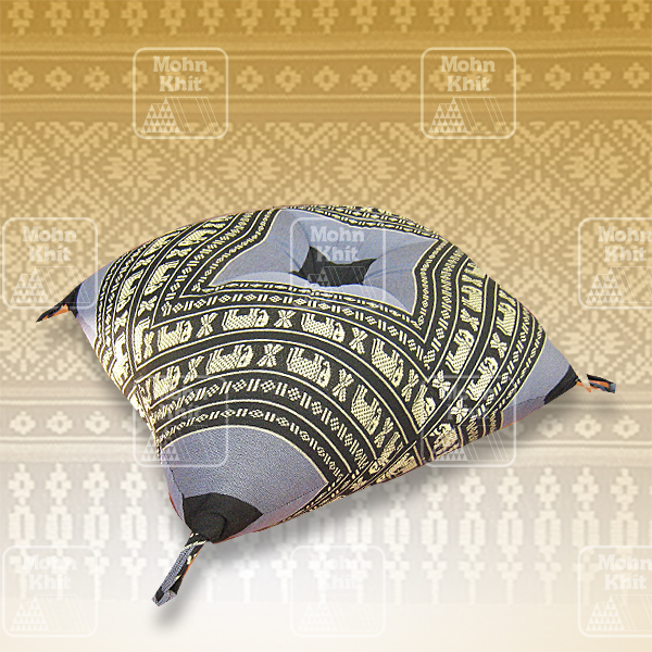 หมอนอิงเจาะกระดุมแต่งมุม 38x38 Cm, Thai Leaning Cushions backrest Khit, Pillow Small 38x38Cm Kapok100%