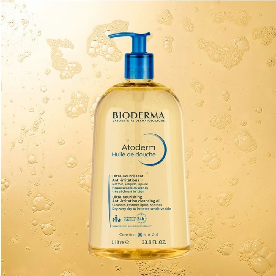Bioderma Atoderm Huile de Douche Ultra-Nourishing Shower Oil ขนาด 1000 ml = 1 ลิตร ออยล์อาบน้ำ