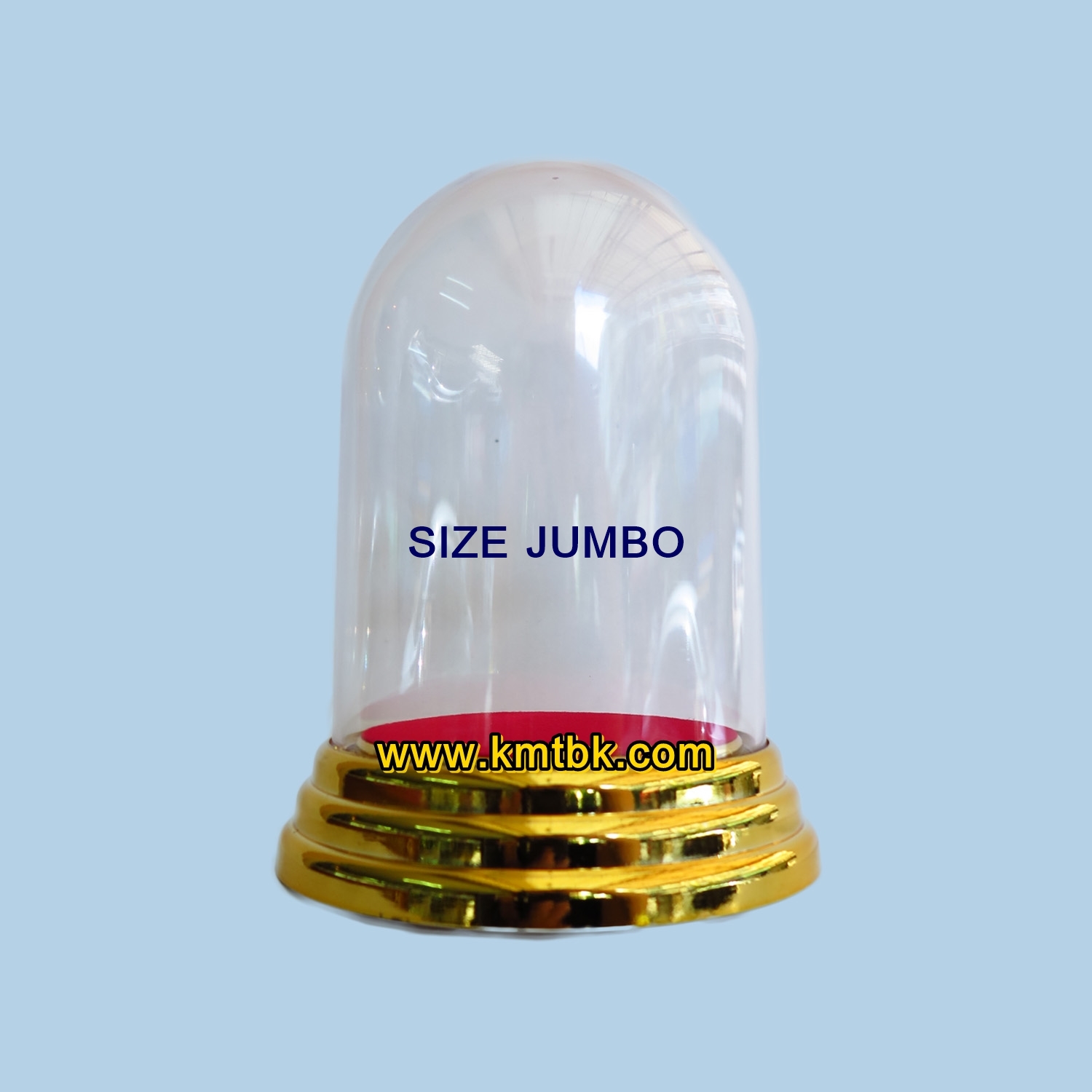 ครอบพระ ฐานครอบพระ ฐานวางพระ ฐานกลม สีทอง Size JUMBO ขนาด สูง 12.5ซม. (สำหรับวางพระ วัตถุมงคล หน้ารถ,หิ้งพระ)