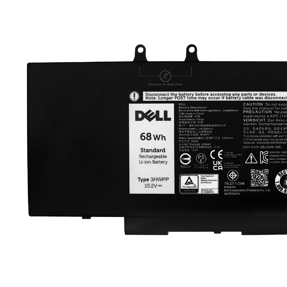 Battery Dell Precision 3541, 4-Cell 68Wh, แบตเตอรี่ Dell 3HWPP ของแท้รับประกันศูนย์ Dell Thailand ราคาไม่แพง