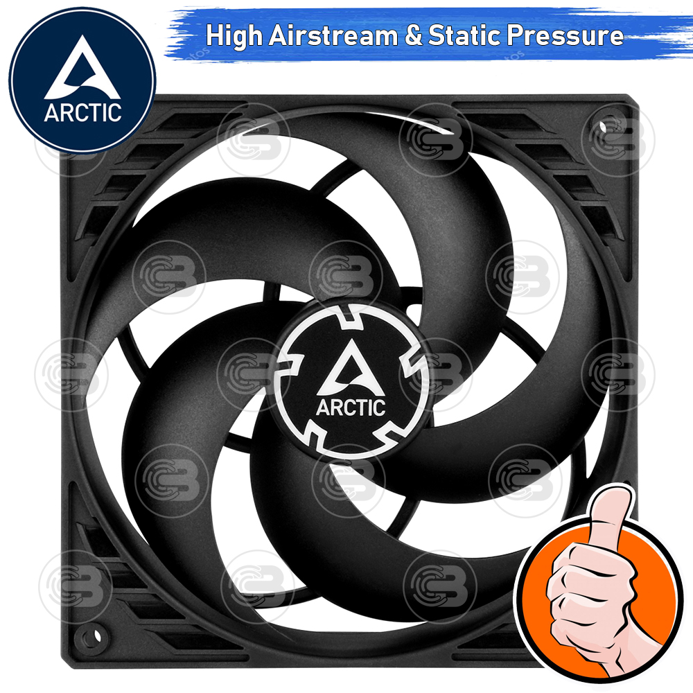 [CoolBlasterThai] ARCTIC P14 PWM PST BLACK (140 mm.) X5 Value Pack PC Fan Case ประกัน 6 ปี