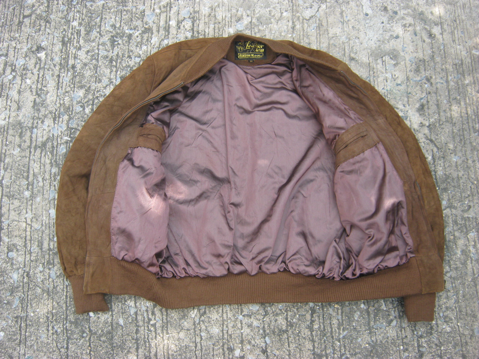 เสื้อ sears brown bomber Bomber jacket Vintage 1950s