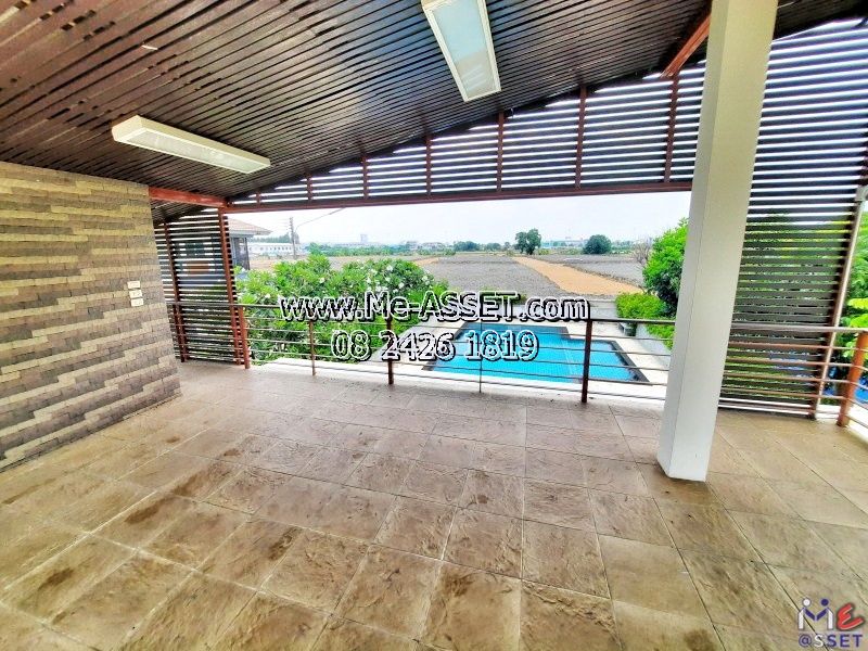 ขายและเช่า ทาวน์โฮมหลังมุม ย่าน เลียบคลองพระอุดม ซอยวัดท่าเกวียน คลองบางไผ่ วัดทองสะอาด ลาดหลุมแก้ว : ม.บ้านสวนธนาการ์เด้น : 2 ชั้น 40.2 ตร.วา