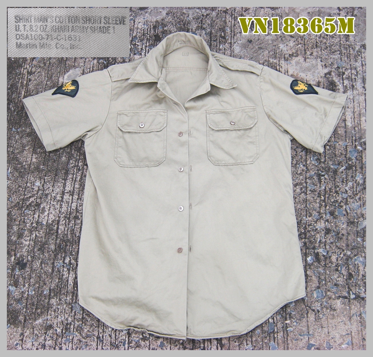 เสื้อทหารสหรัฐ สงครามเวียตนาม สีกากี