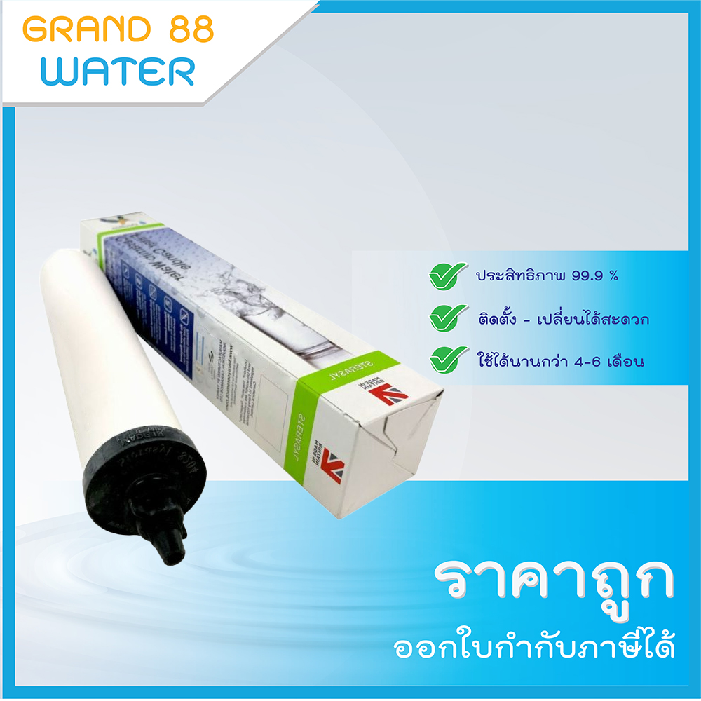 ไส้กรองน้ำ CERAMIC ยี่ห้อ Doulton รุ่น STERASYL 10 นิ้ว x 2 นิ้ว กรอง 0.3 Micron แบบหัวเกลียว