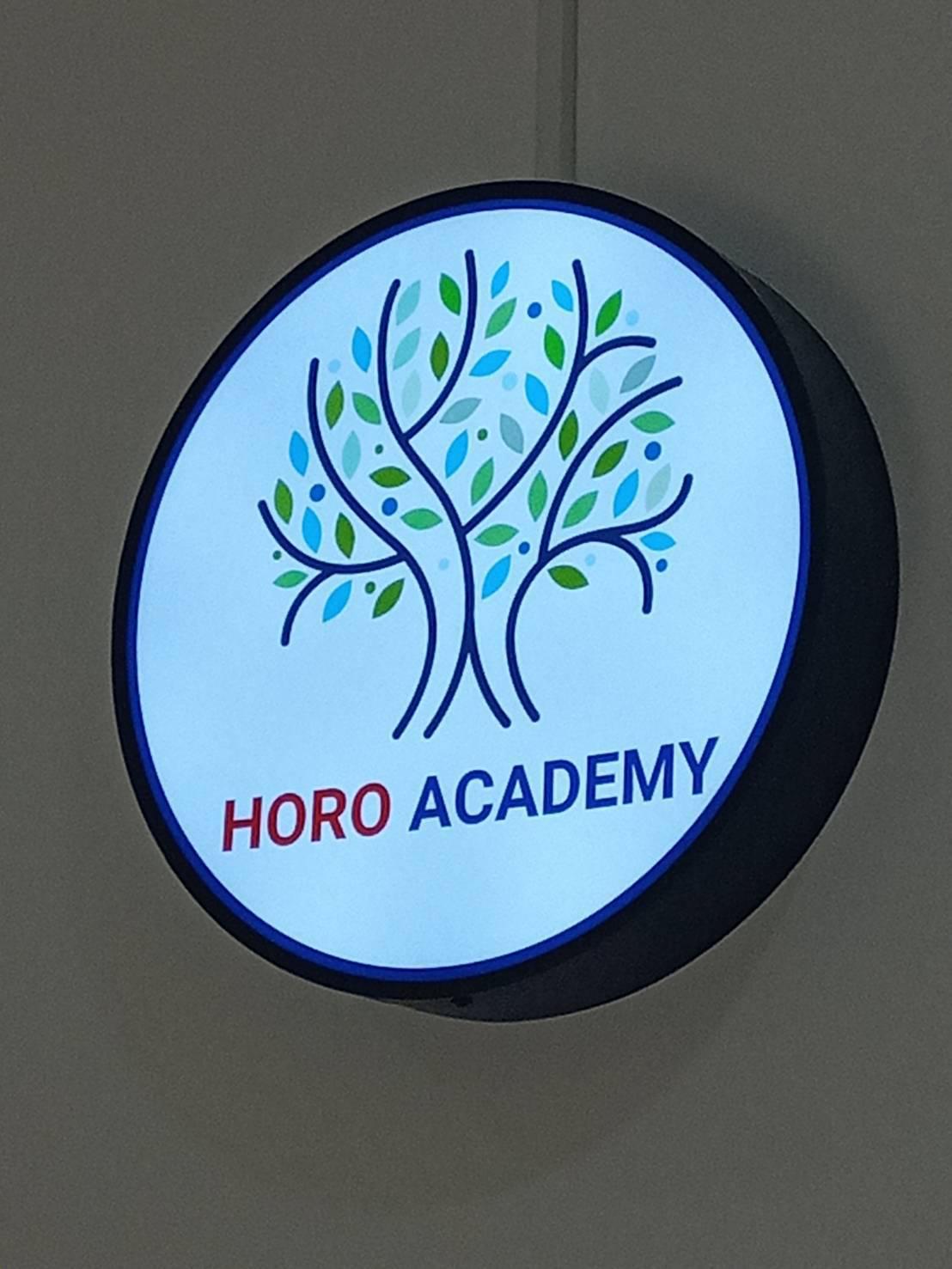 #ป้ายกล่องไฟวงกลมหน้าอะคริลิคติดสติ๊กเกอร์ #กล่องไฟติดหน้าร้าน