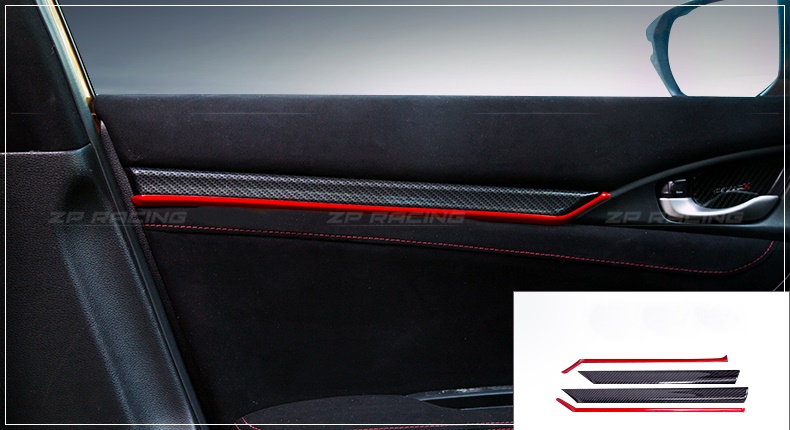 คิ้วแผงประตูด้านใน Type R 8 ชิ้น CIVIC 2016-2022