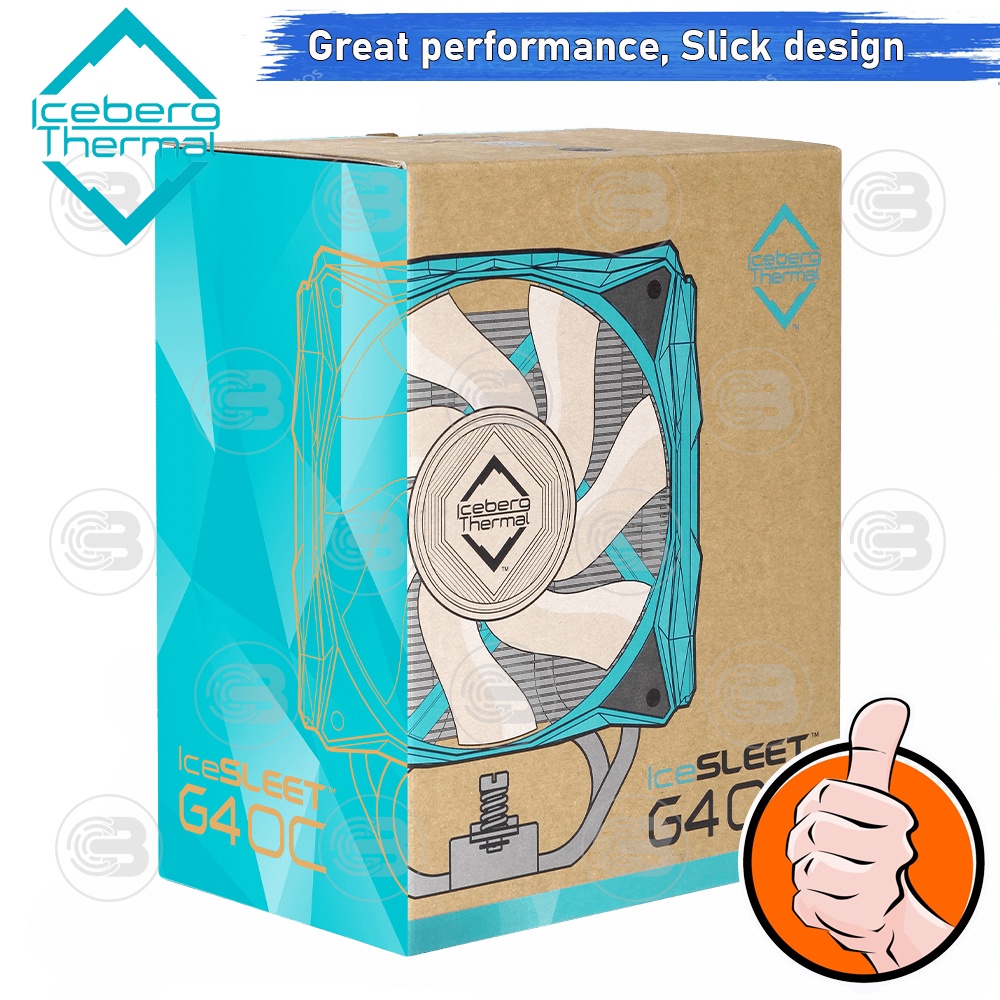 [CoolBlasterThai] Iceberg Thermal IceSLEET G4 OC Teal Multi Compatible Tower CPU Cooler with A-RGB