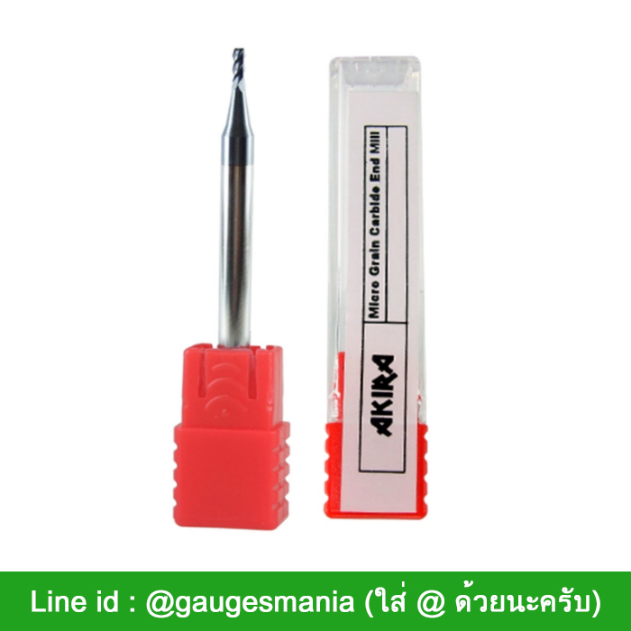 Akira เอ็นมิล 4 ฟัน ขนาด 1.25 มม ดอกกัด คาร์ไบด์ สำหรับงานเหล็ก