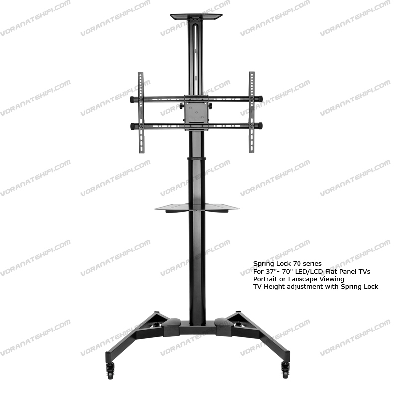 ขาตั้งทีวี หมุนแนวตั้ง แนวนอน TV Stand 37”-70” LED TV ปรับระดับสูง-ต่ำของจอด้วย Spring Lock 70 series
