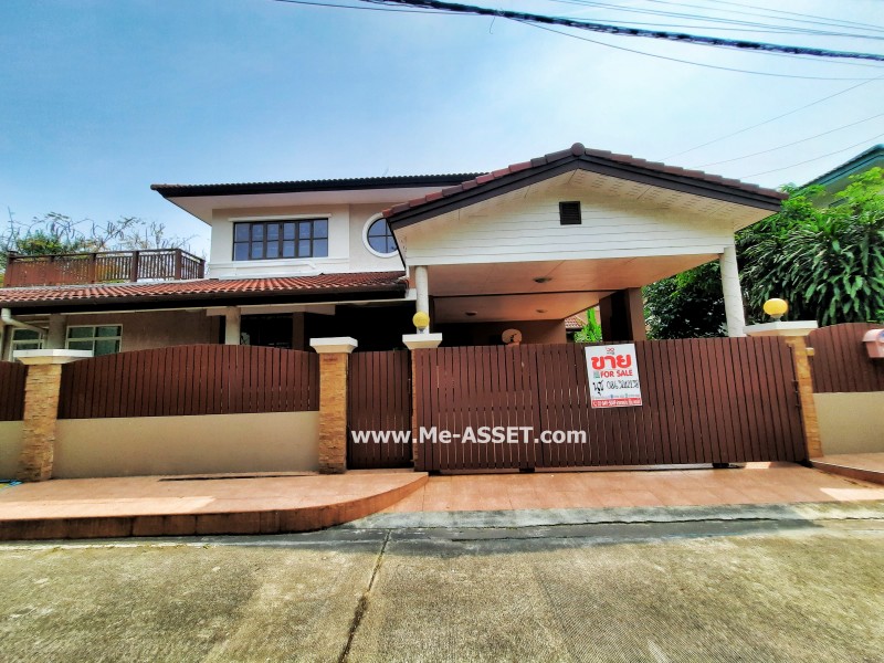 ขายบ้านเดี่ยว ม.นันทวัน (วงแหวน-รัตนาธิเบศร์) ถ.ตลิ่งชัน-สุพรรณบุรี ต.เสาธงหิน อ.บางใหญ่ นนทบุรี หลังมุม / พื้นที่ 2 ชั้น 85 ตารางวา