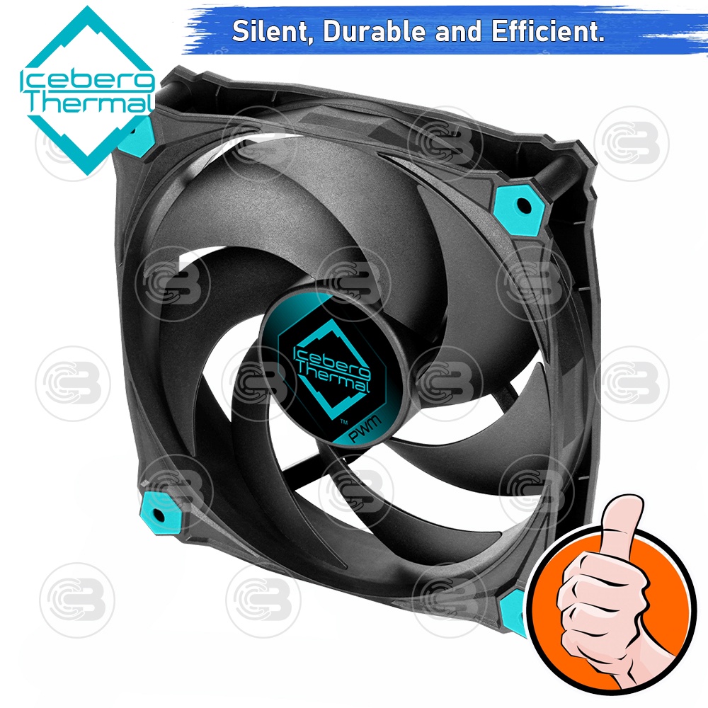 [CoolBlasterThai] Iceberg Thermal IceGALE Silent PWM 120 mm Fan Case 3-Pack ประกัน 10 ปี