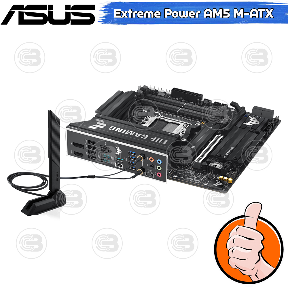 [CoolBlasterThai] ASUS MAINBOARD TUF GAMING B850M-PLUS WIFI AMD SOCKET AM5 DDR5 M-ATX ประกัน 3 ปี