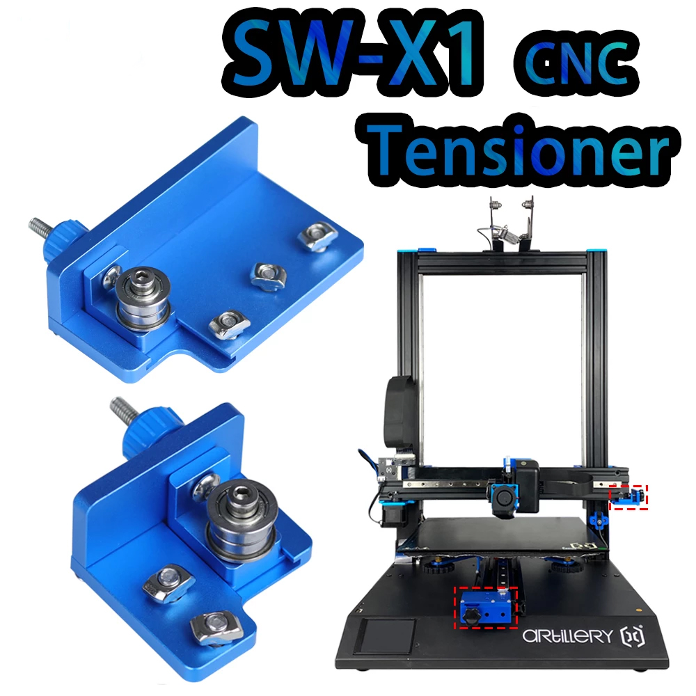 Artillery X1 - X2 - Genius - Genius Pro. Alloy CNC Belt adjuster X & Y axis.