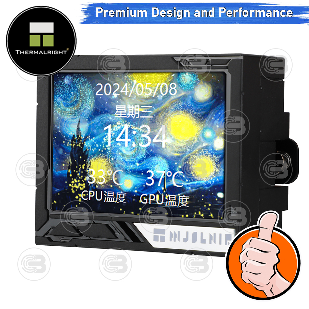 [CoolBlasterThai] Thermalright Mjolnir Vision 360 BLACK ARGB AIO Liquid CPU Cooler (AM5/LGA1851 Ready) ประกัน 5 ปี