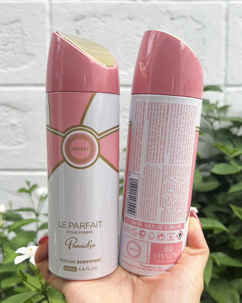 สเปรย์น้ำหอม Armaf Le Parfait Pour Femme Panache EDP Body Spray 200ml. (1ขวด)