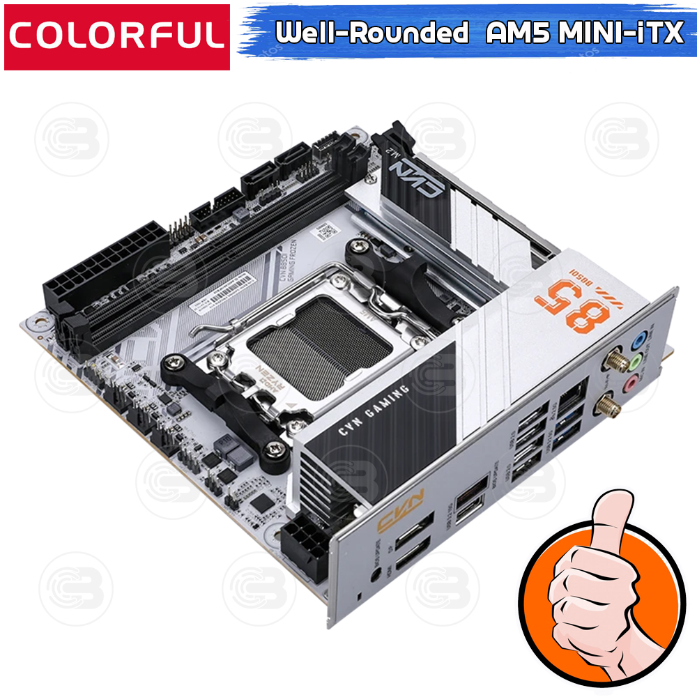 [CoolBlasterThai] COLORFUL MAINBOARD CVN B850I GAMING FROZEN V14 AMD AM5 DDR5 Mini-iTX ประกัน 3 ปี