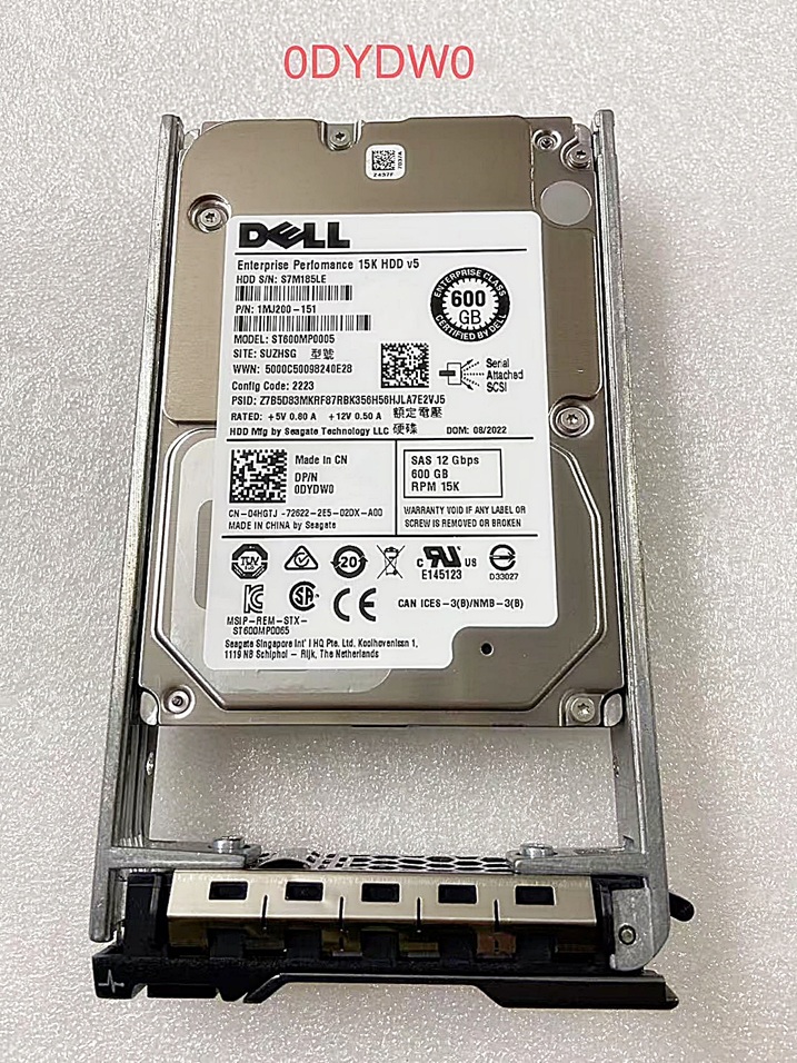 NEW DELL 0DYDW0 [TorCompTH Thailand ขาย จำหน่าย ราคา] Dell 600GB 15K 12G SAS 2.5in HDD w/G176J