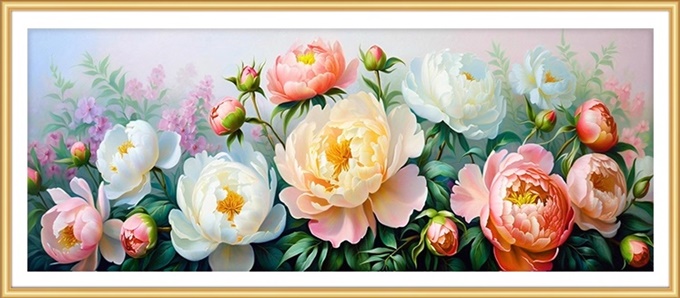Colorful Peony (พิมพ์ลาย)