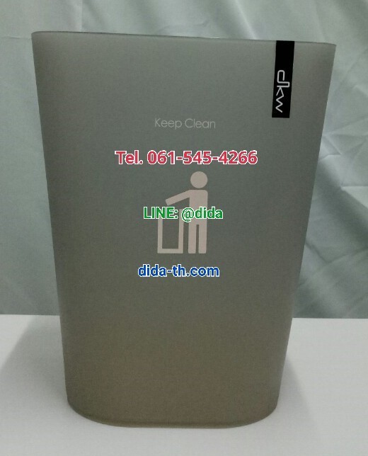 ถังขยะพลาสติกใส ทรงสี่เหลี่ยม 11 ลิตร ไม่มีฝา