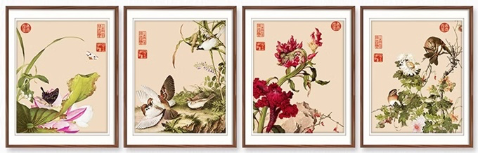 Flower and bird (พิมพ์ลาย)