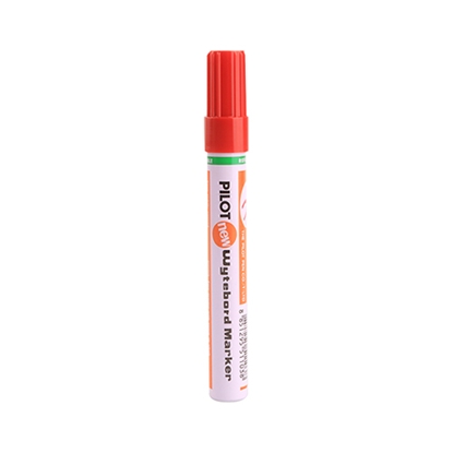 ปากกาไวท์บอร์ด ไพล็อต WBMK-M หัวกลม สีแดง
