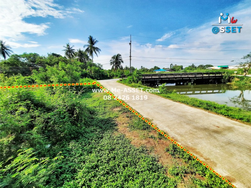 ขายที่ดินเปล่า ติดคลองบางแก้ว ย่าน พะเนียด ห้วยตะโก นครชัยศรี นครปฐม : 2-3-43 ไร่
