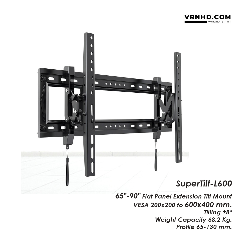 SuperTilt-L600 ขาแขวนทีวี 65"-90" Flat Panel Extension Tilt Wall mount, Max VESA 600x400 mm., Weight Capacity 68.2 Kg.