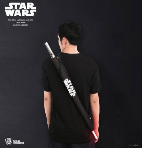 ร่มดาบ สีแดง Light-Up Lightsaber Umbrella Darth Vader - Star Wars
