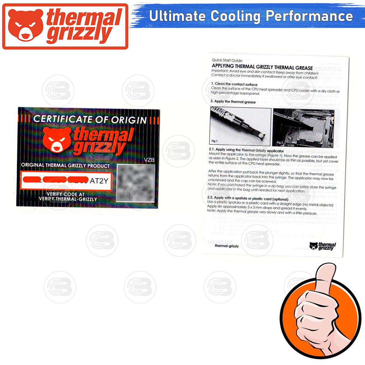 [CoolBlasterThai] Thermal Grizzly Kryonaut Extreme 2g.Thermal compound