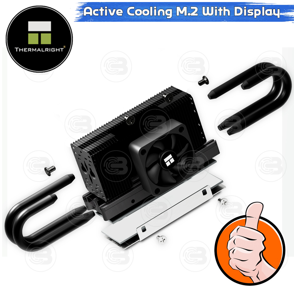 [CoolBlasterThai] Thermalright HR-10 2280 PRO Digital BLACK SSD M.2 COOLING KIT With Heatpipe